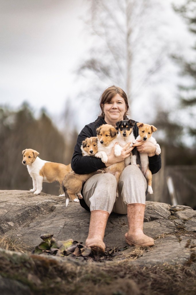 Lifedream Got-pentue ja kasvattaja. Kuva: Lohtukuvat